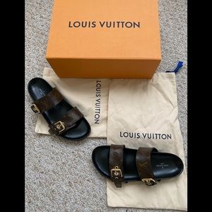 LOUIS VUITTON BOM DIA FLAT MULES